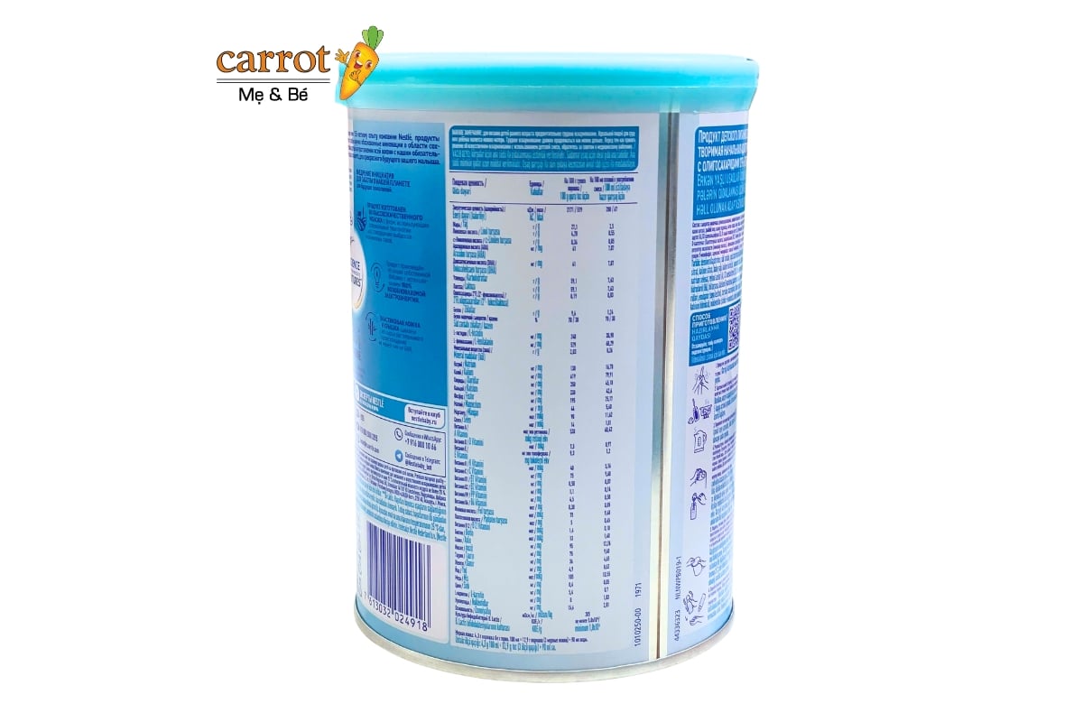 Thành Phần Dinh Dưỡng Sữa Nan Nga số 1 400g cho trẻ 0 - 6 tháng