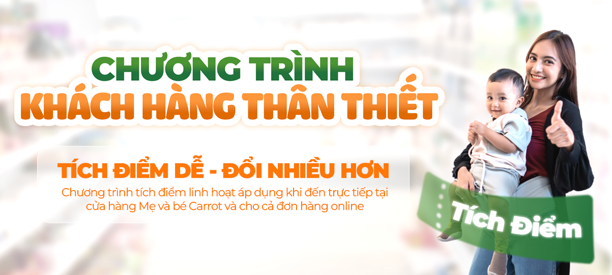 Mua hàng tích điểm - Mẹ và Bé Carrot