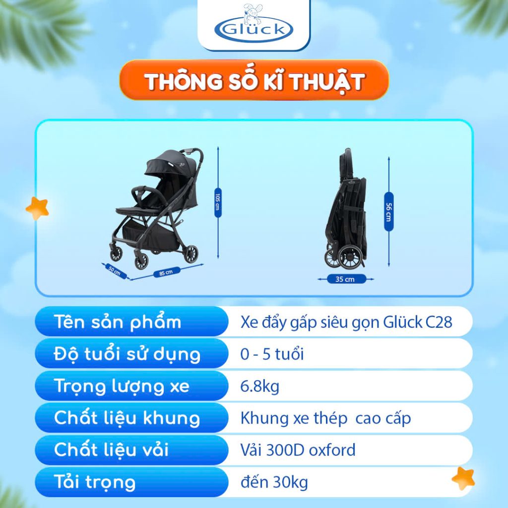 Xe đẩy Gluck C280