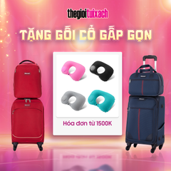 Tặng gối cổ gấp gọn tiện lợi khi mua Thế Giới Túi Xách