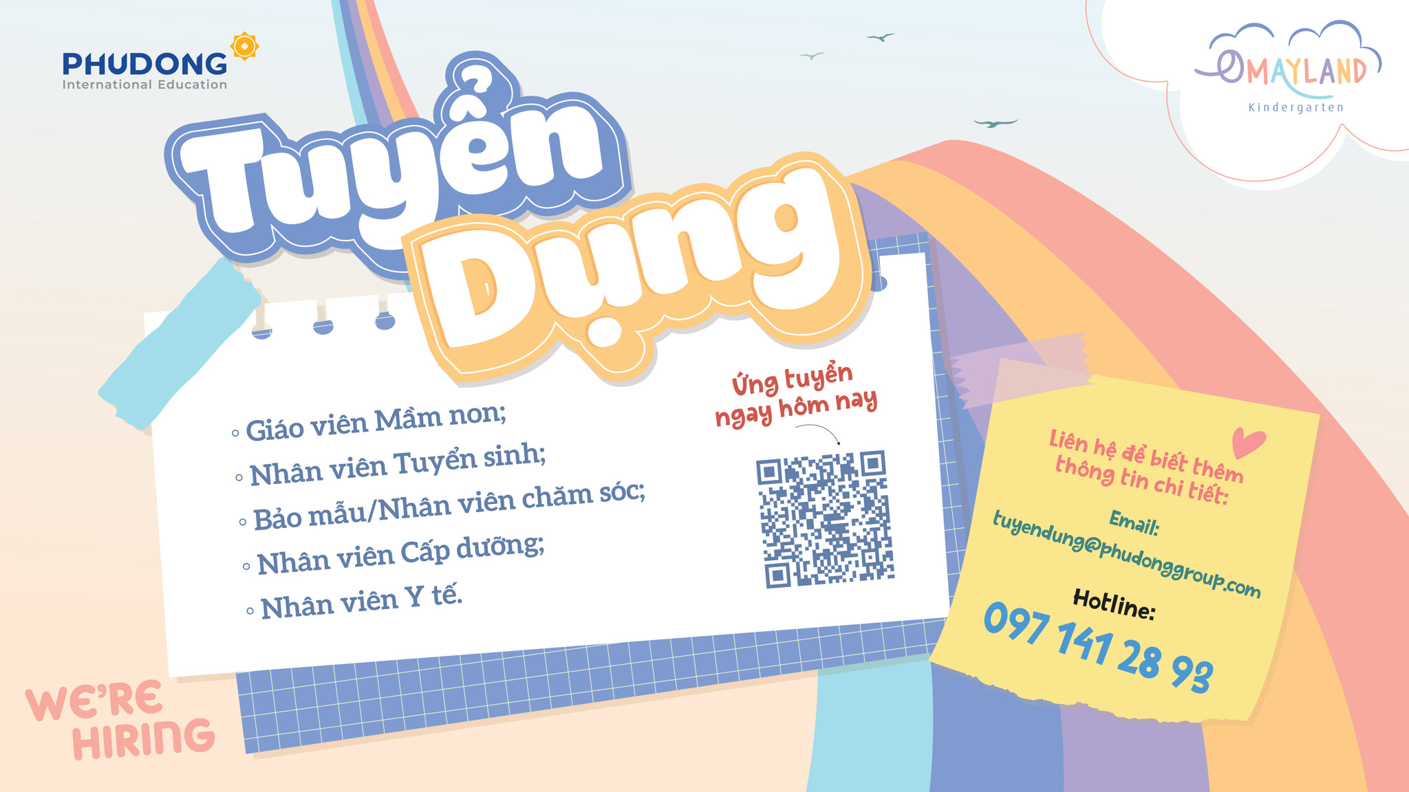 OMAYLAND KINDERGARTEN TUYỂN DỤNG