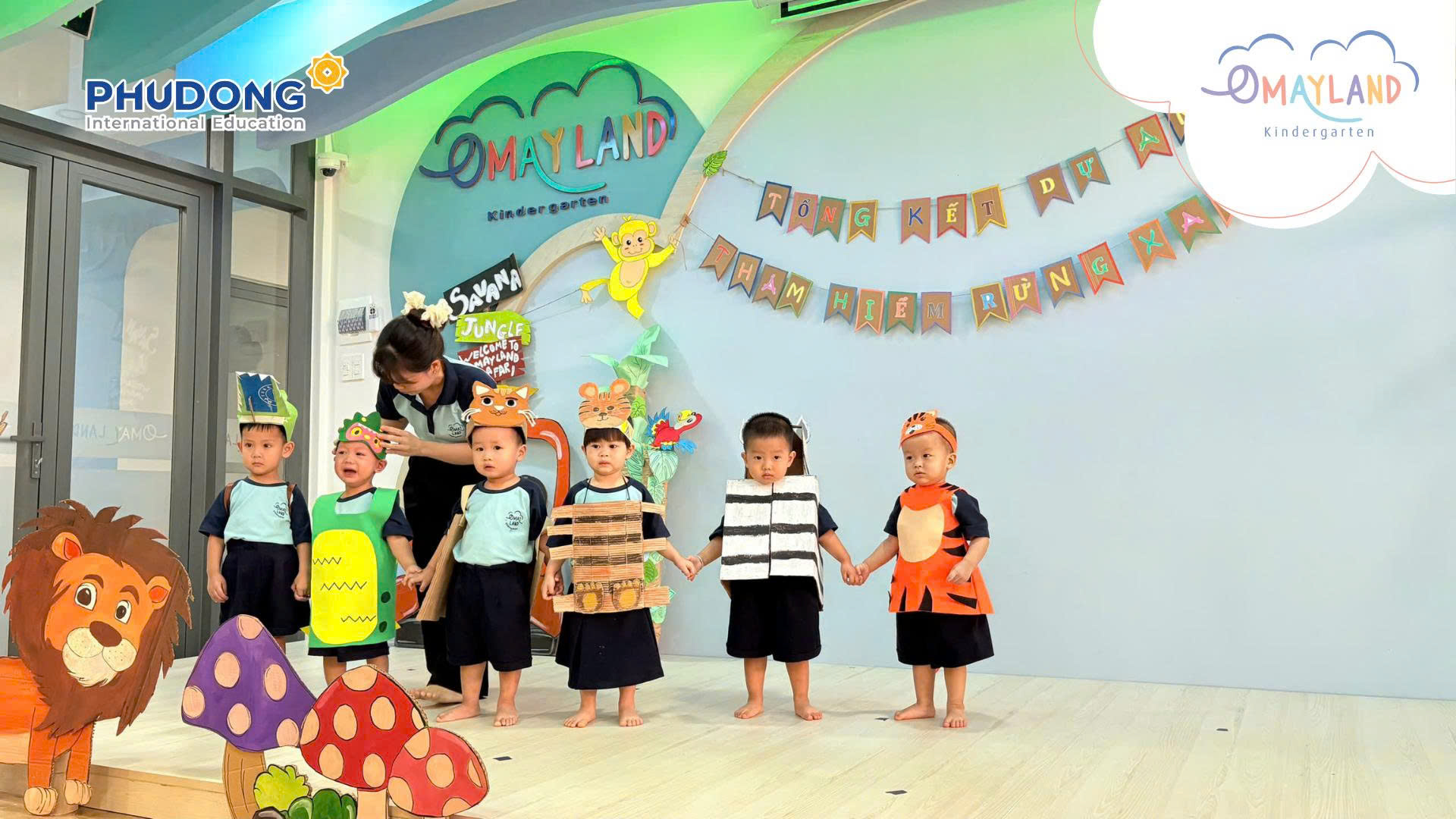 MỘT NGÀY “THÁM HIỂM RỪNG XANH” ĐẦY TIẾNG CƯỜI TẠI OMAYLAND KINDERGARTEN