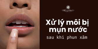 How to handle lips blisters after PMU?
