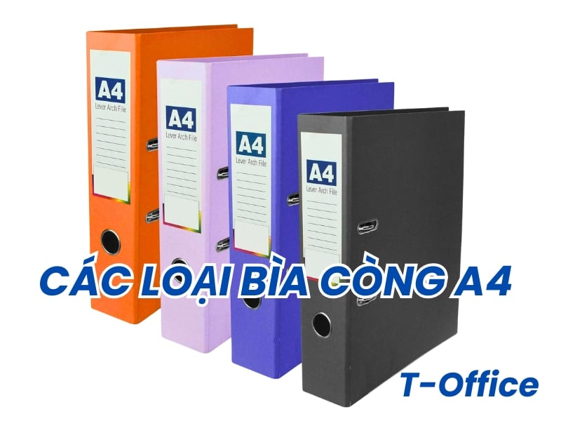 Bìa còng A4 là gì? Các loại bìa còng A4 phổ biến