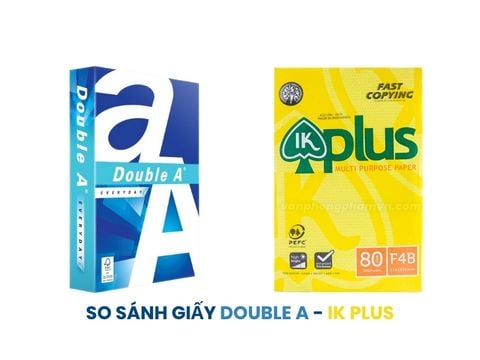 So Sánh Chi tiết Giấy A4 Double A và IK Plus