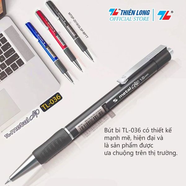 Hộp 20 Bút Bi Thiên Long TL-036 (ngòi 1mm)