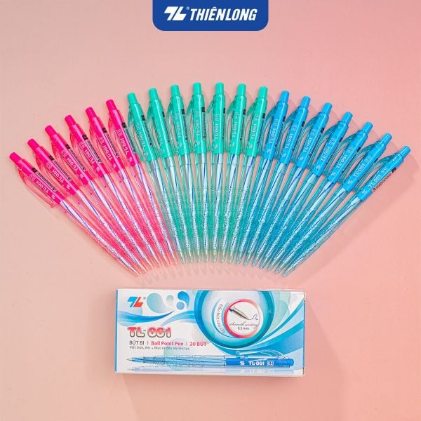 Hộp 20 bút bi Thiên Long TL-061 – lựa chọn tiết kiệm cho học sinh và văn phòng