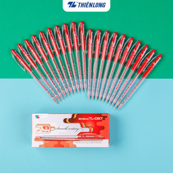 Bút bi Thiên Long TL-097 mực đỏ