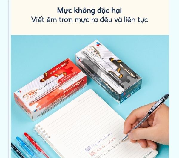 Bút bi Thiên Long TL-097 có mực không độc hại