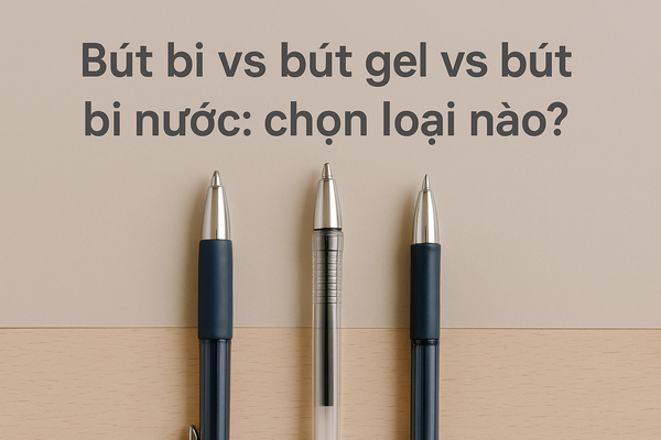Bút bi vs bút gel vs bút bi nước chọn loại nào?
