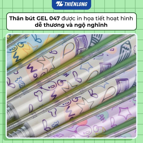 Thiết kế của bút gel Quick Dry Thiên Long GEL-045