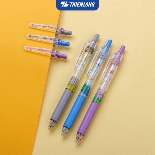 Bút gel Thiên Long GEL-057 Quick Dry có đệm tay êm ái