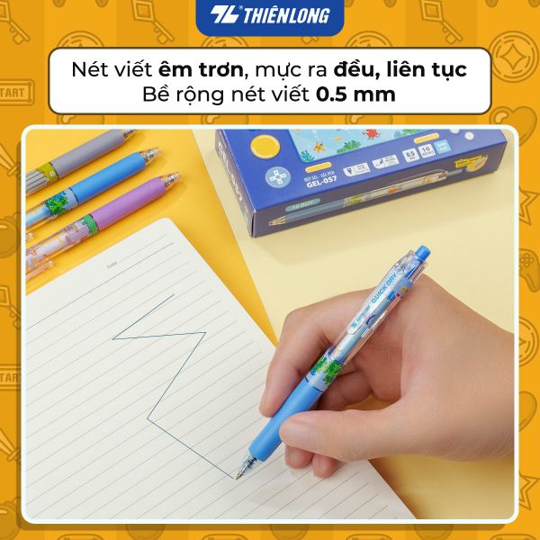 Công nghệ mực Quick Dry trên Bút gel Thiên Long GEL-057