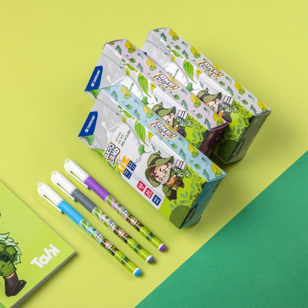 Thiết kế của Bút Gel Thiên Long GEL-012/AK – Nét 0.5mm, Nhân vật Akooland Tahi