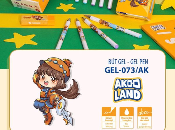 Bút gel Akooland Dasi Thiên Long