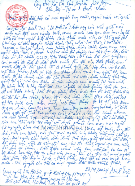 TÂM NGUYỆN ĐI BỘ KHẤT THỰC SANG ĐẤT PHẬT ( ẤN ĐỘ) 25/11/2024