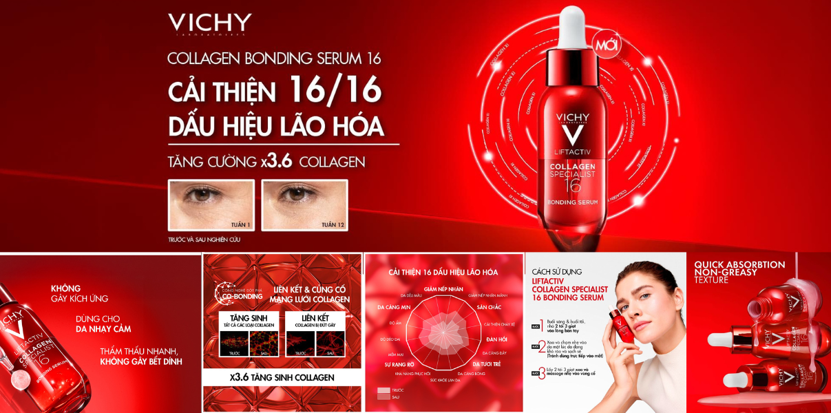 LIFTACTIV SERUM VICHY COLLAGEN 16 TRẺ HOÁ & SĂN CHẮC DA