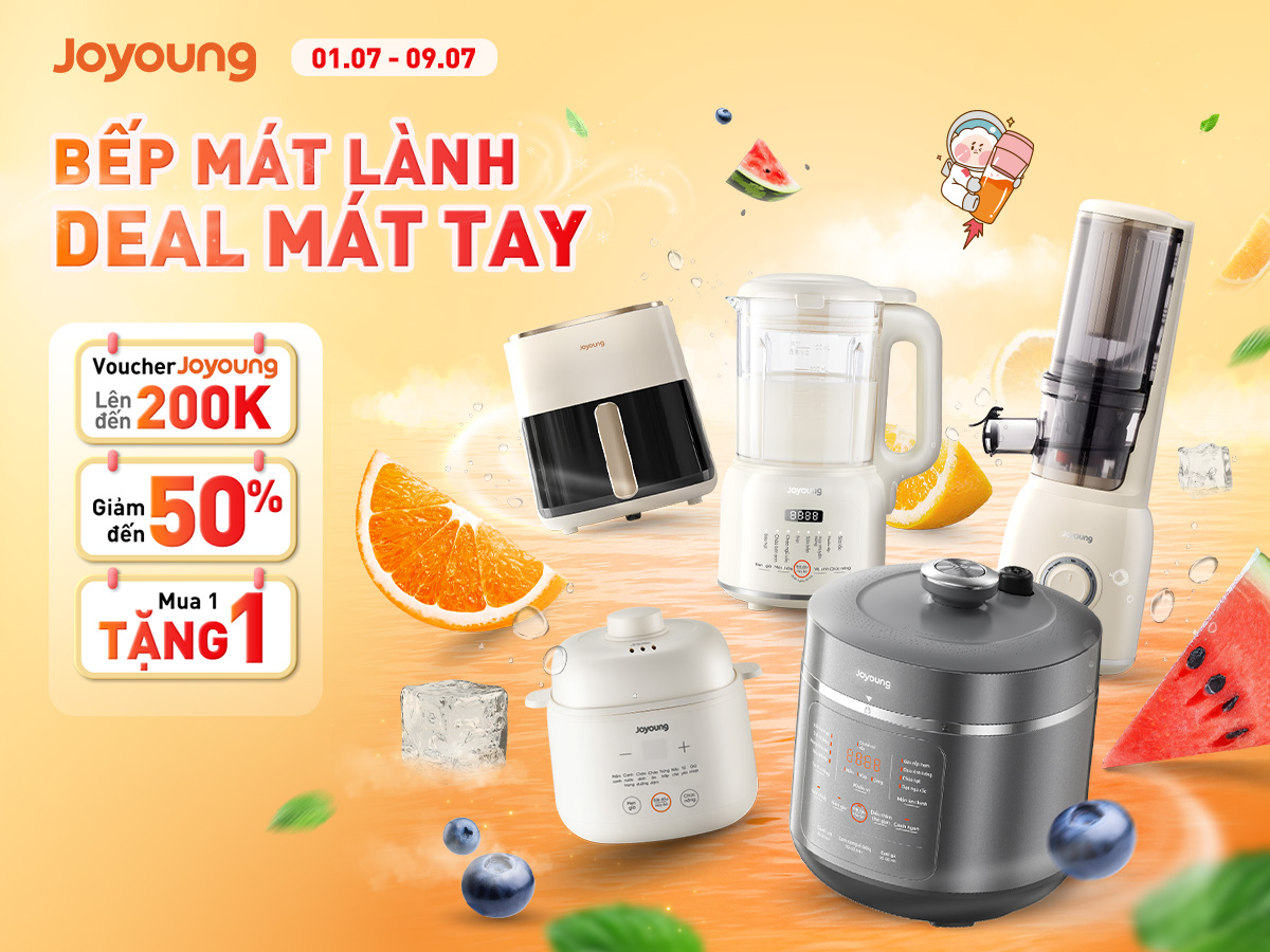 Siêu Sale 7.7 - Bếp mát lành, Deal mát tay cùng Joyoung!