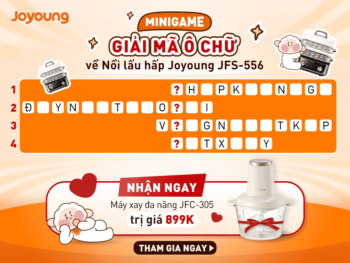 Minigame Tháng 6 Tuần 3 - Giải Mã Ô Chữ, Rinh Ngay Máy Xay Đa Năng 899K!