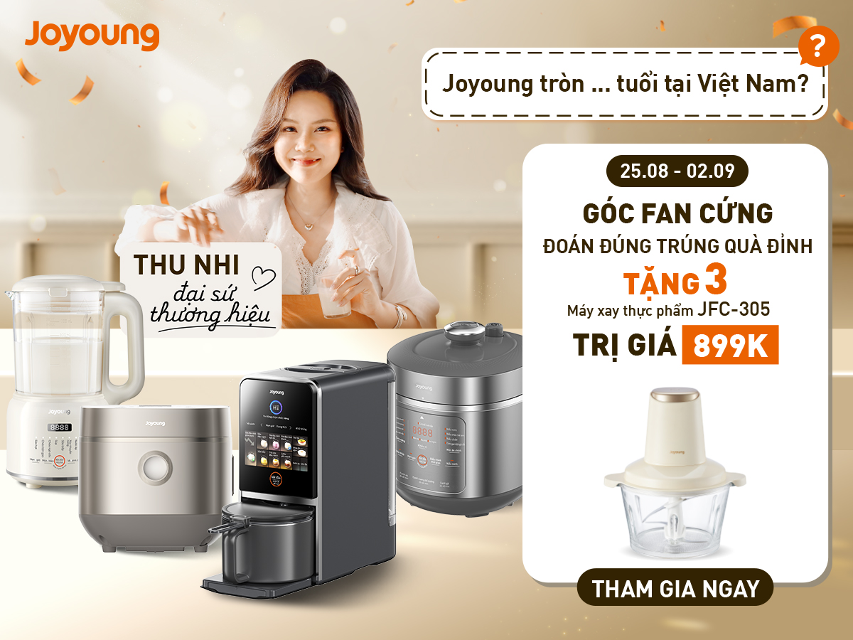 Minigame Tháng 8 Tuần 3: Joyoung sắp kỷ niệm bao nhiêu năm tại Việt Nam?