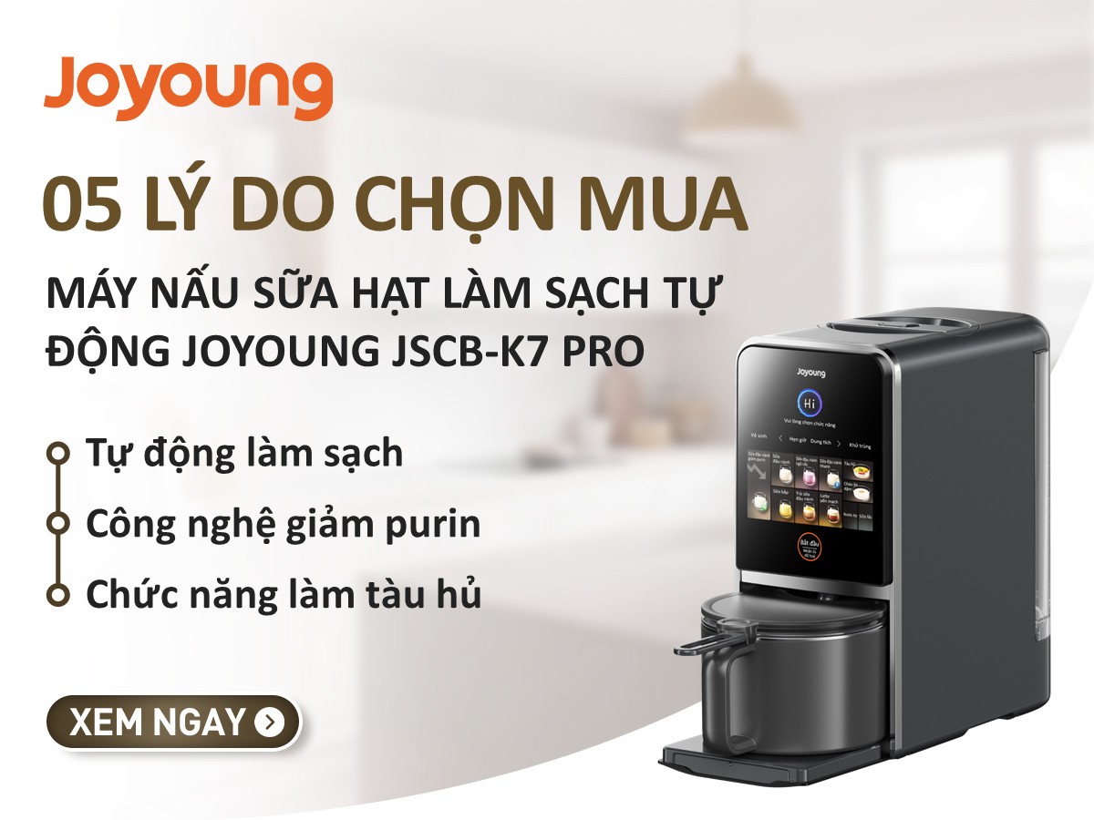 Review máy nấu sữa hạt làm sạch tự động JSCB-K7 Pro