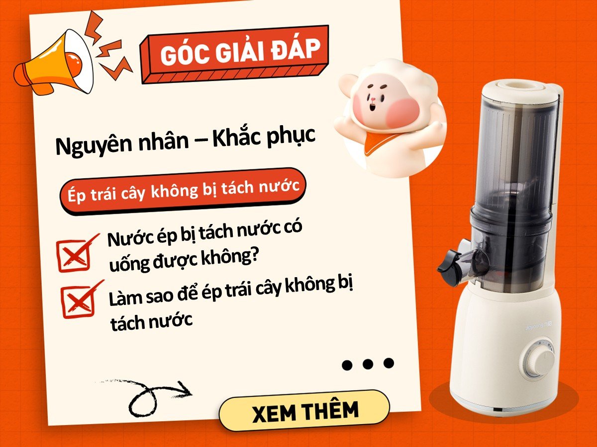 Hướng dẫn cách ép trái cây không bị tách nước