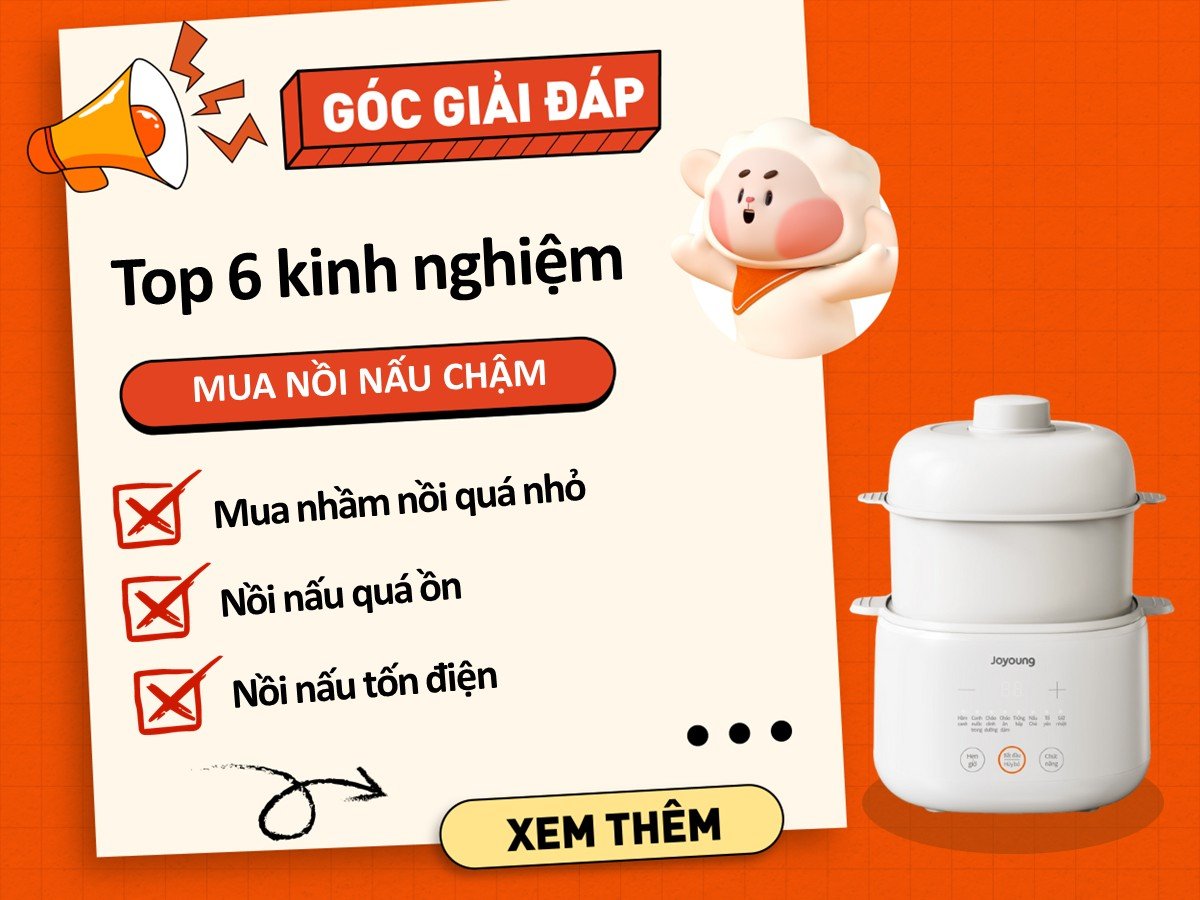 Top 6 tiêu chí chọn mua nồi nấu chậm cho mẹ bỉm