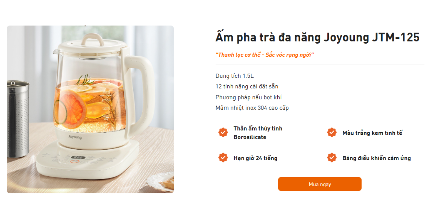 Mua ấm trà điện JTM-125