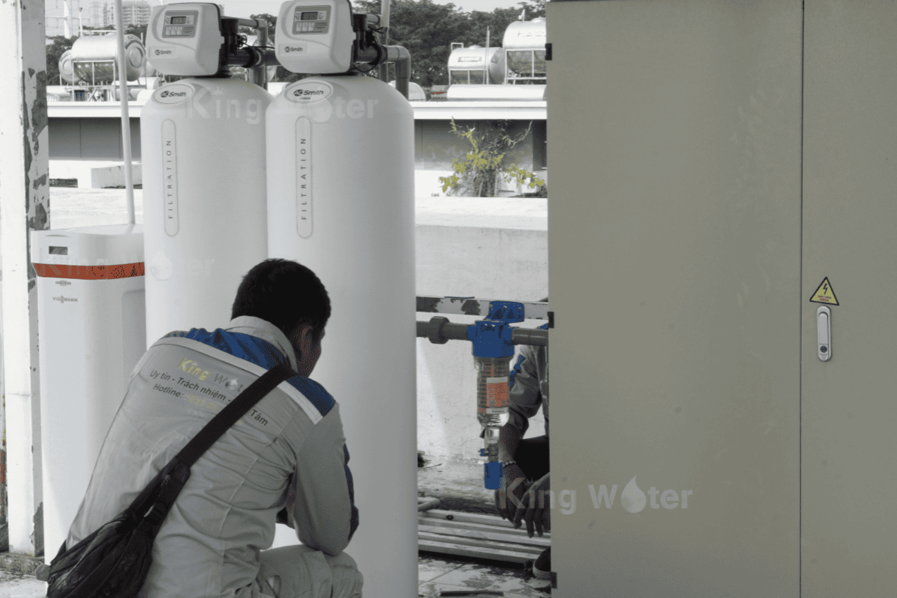 Dự án lắp đặt hệ thống lọc tổng AOS MMF 100 Pro và Viessmann Vitopure S3-3T tại khu Đô thị Khang Điền, TP. Thủ Đức