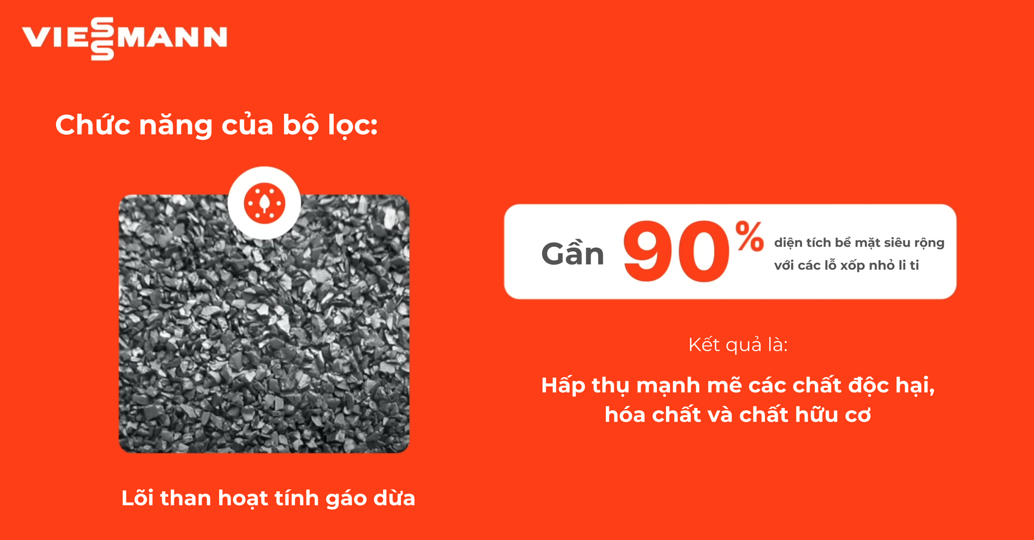 Lõi than hoạt tính gáo dừa