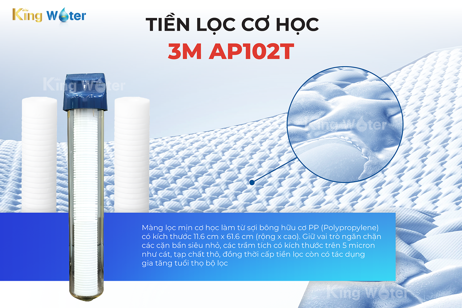 3M AP11T-420 sử dụng công nghệ tiền lọc cơ học, loại bỏ tạp chất trên 5 micron