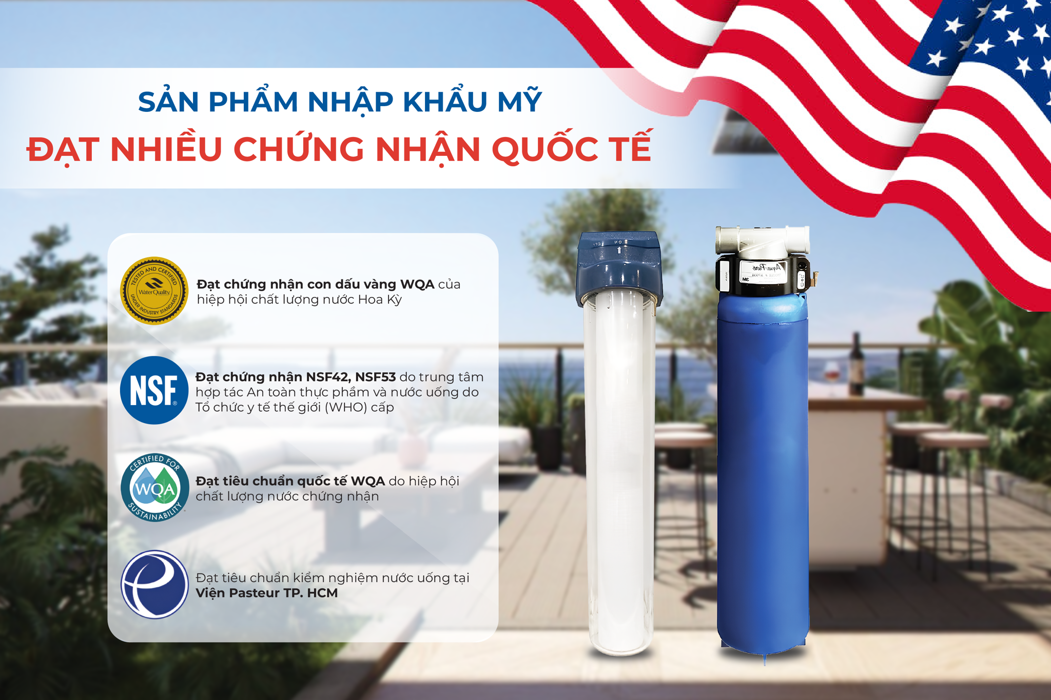 Hệ thống lọc đầu nguồn 3M PREMIUM được nhập khẩu trực tiếp từ Mỹ