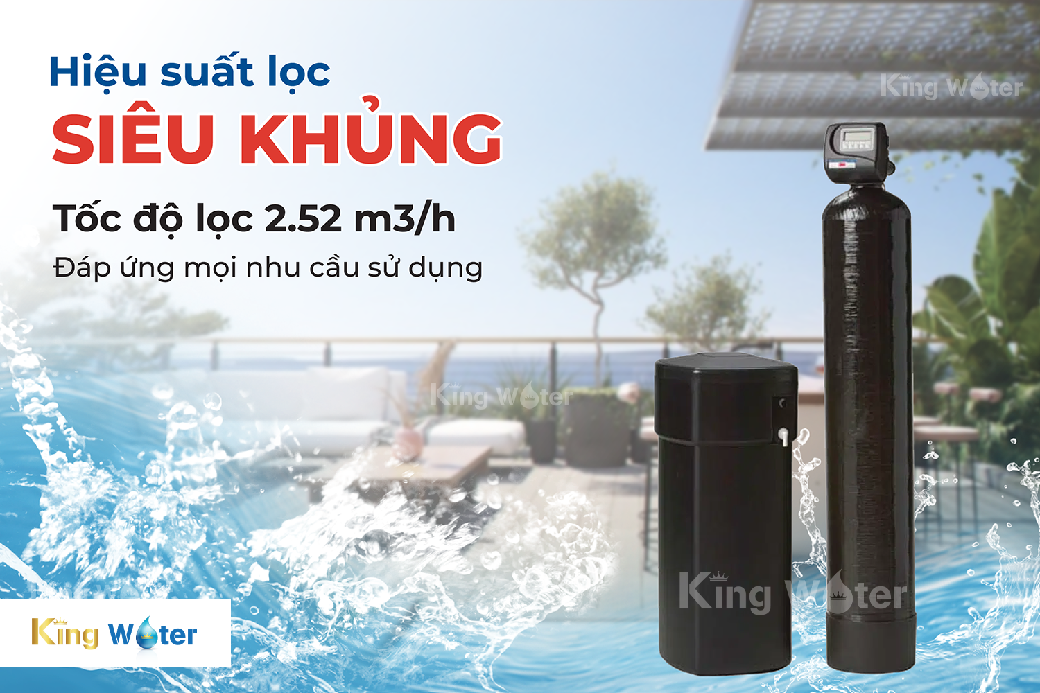 Máy làm mềm nước 3M WTS150 đáp ứng tốt mọi nhu cầu sử dụng của hộ gia đình và các cơ sở kinh doanh lớn