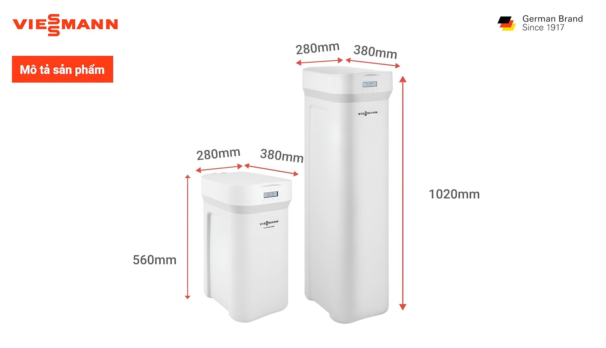 Thiết kế nguyên khối tinh tế nhỏ gọn, tối ưu không gian lắp đặt