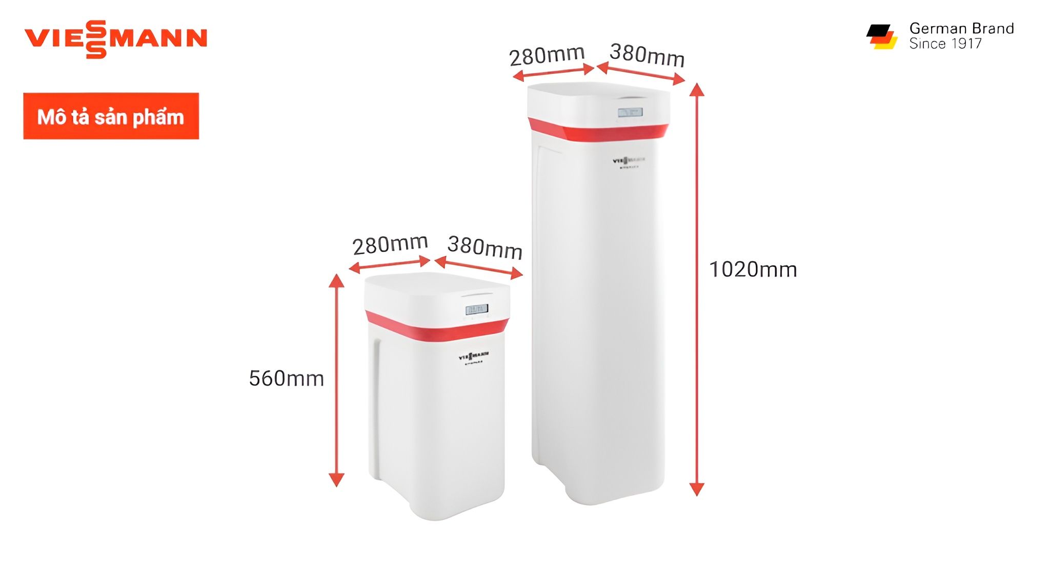 Thiết kế nguyên khối tinh tế, phù hợp với nhiều không gian nội thất