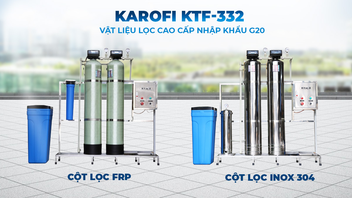 Cấu tạo hệ thống lọc hiện đại, đạt tiêu chuẩn quốc tế