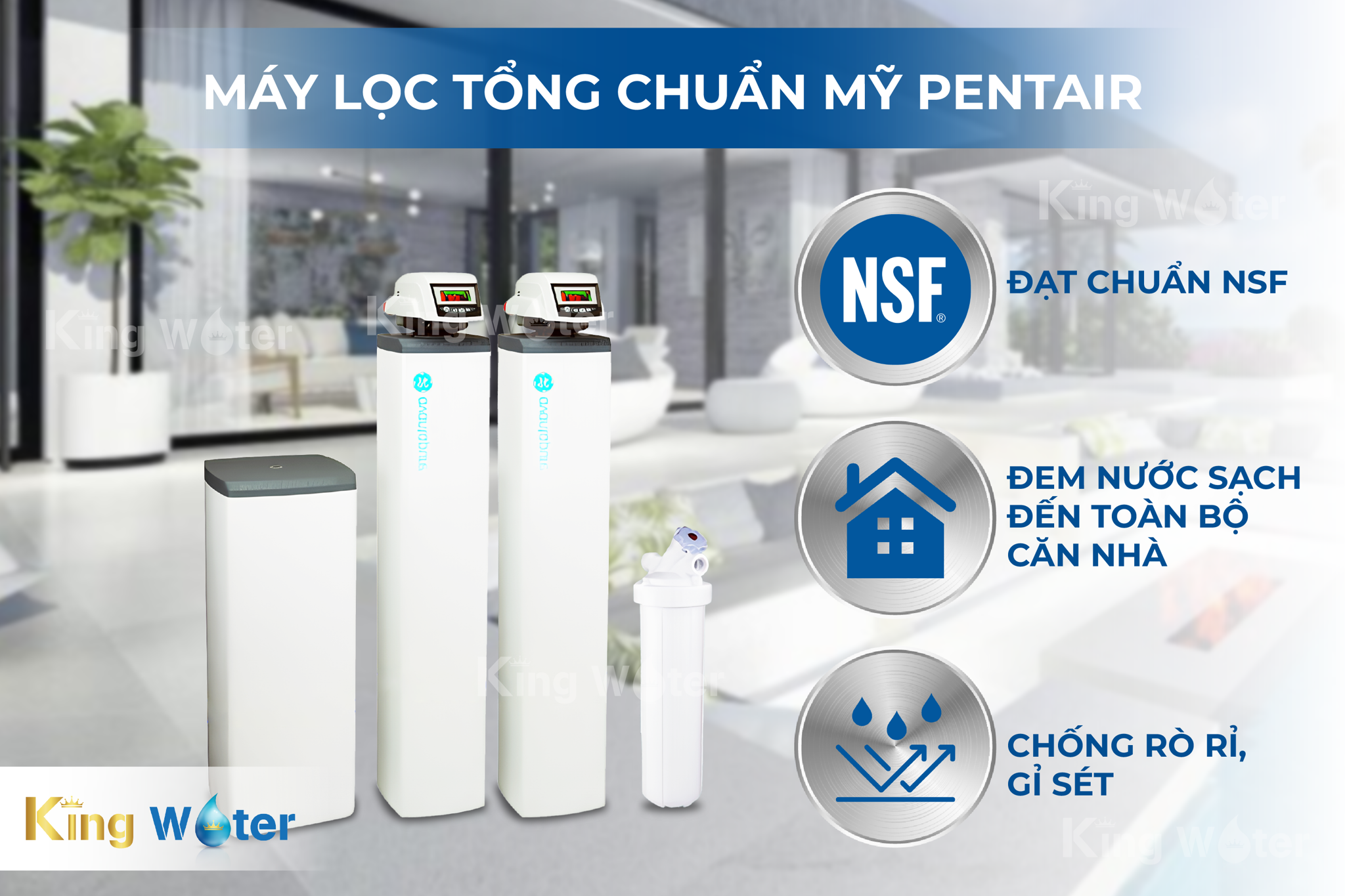 Lọc đầu nguồn Pentair AvantaPure POE là sản phẩm nhập khẩu từ Mỹ, đảm bảo chất lượng và độ bền vượt trội