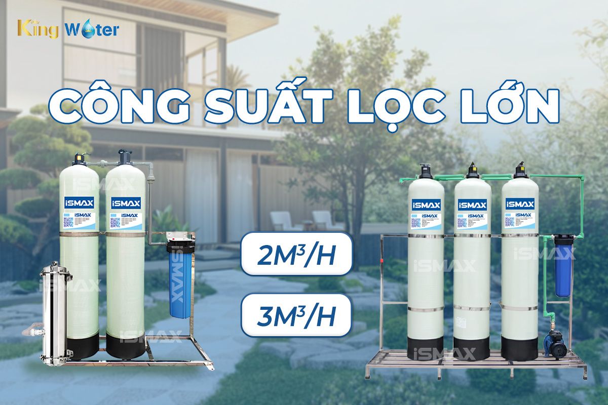 Công suất lọc của hệ thống lọc tổng lớn