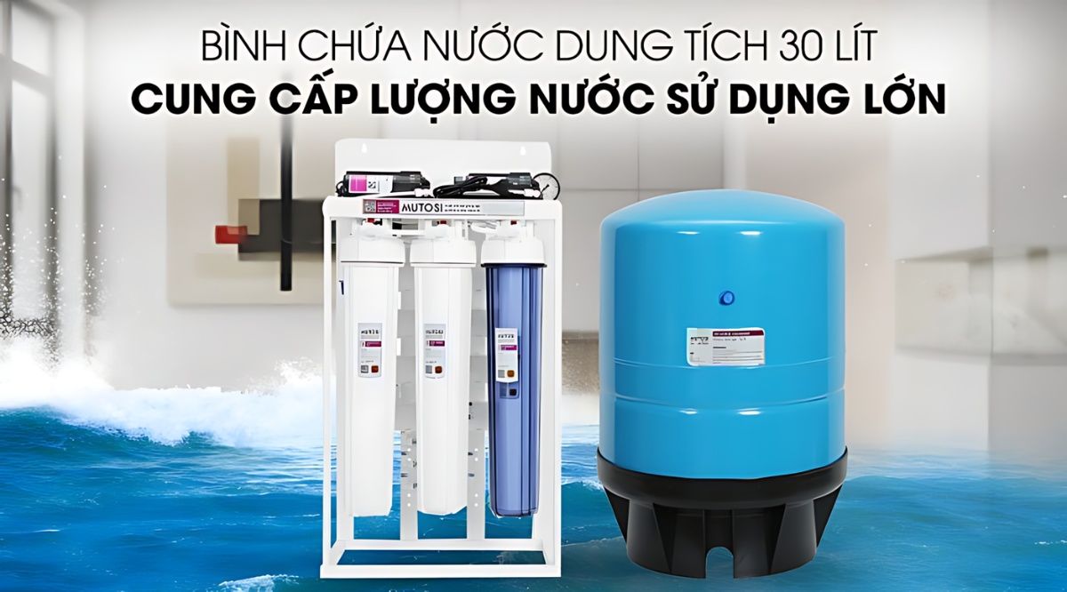 Công suất lọc 30 lít/ h - Đáp ứng nhu cầu cho các doanh nghiệp