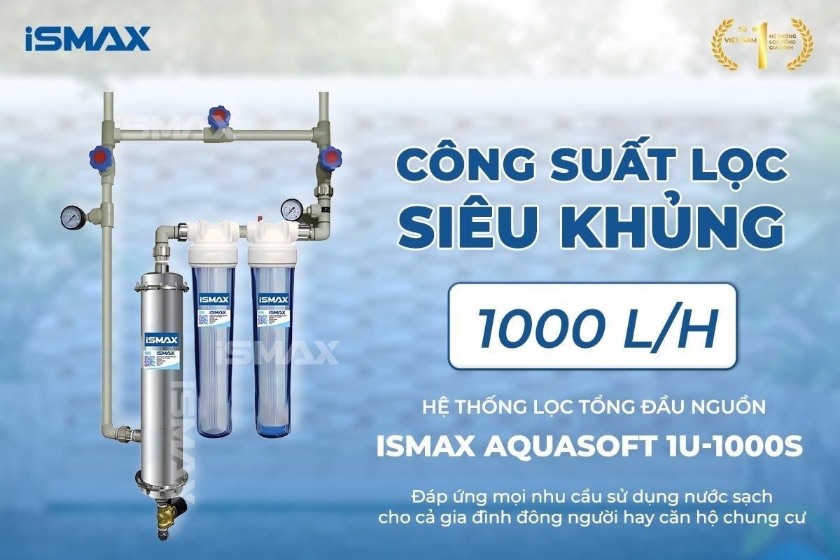 Lọc nước chung cư UF với công suất lọc siêu khủng