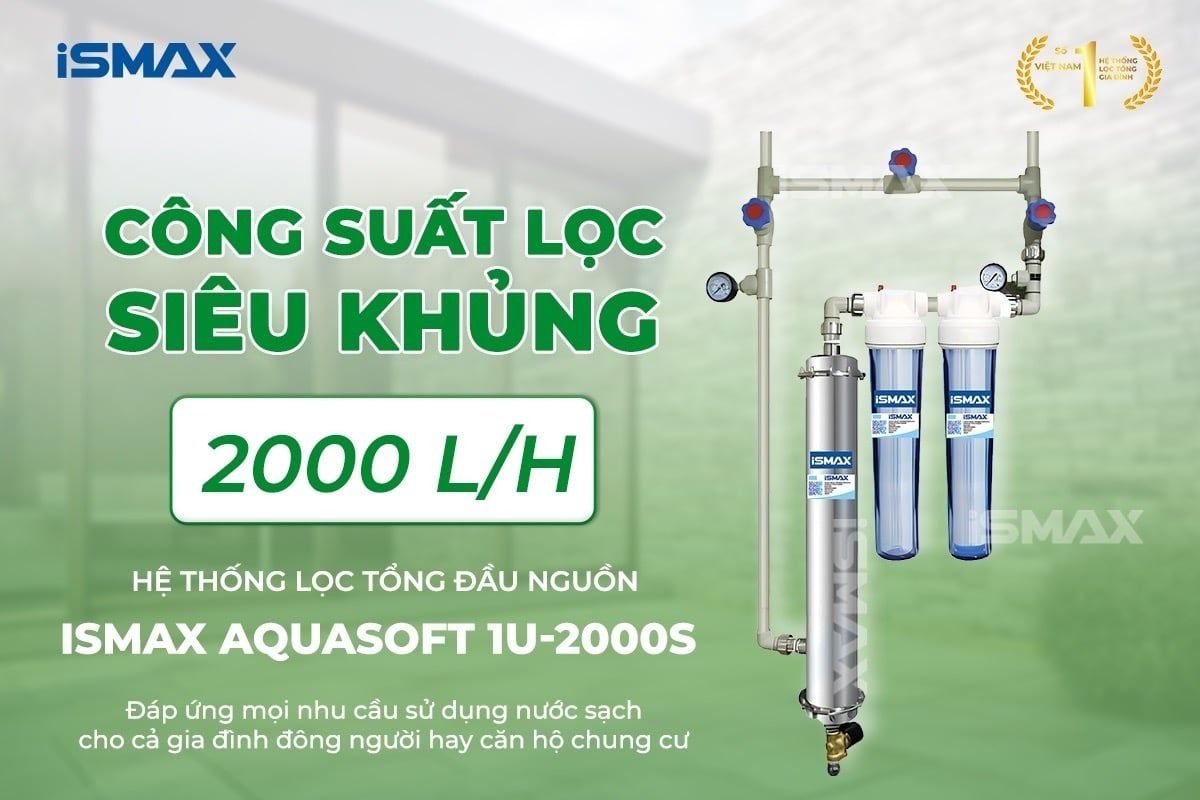 Lọc nước chung cư UF với công suất lọc siêu khủng