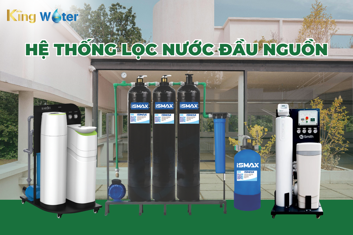 KingWater cung cấp đa dạng sản phẩm lọc tổng đầu nguồn