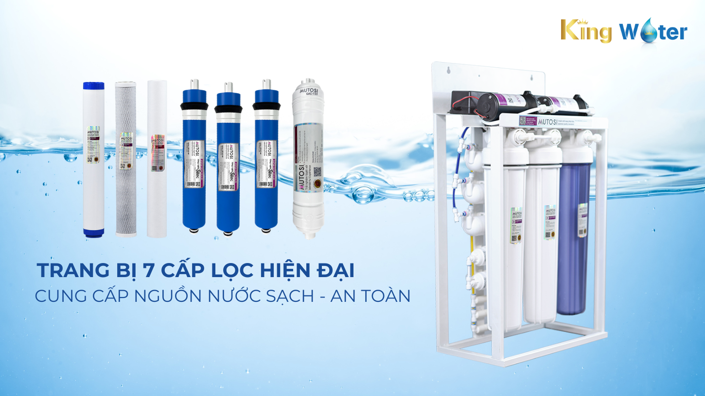 Hệ thống lọc nước bán công nghiệp lọc nước mạnh mẽ, diệt mọi vi khuẩn