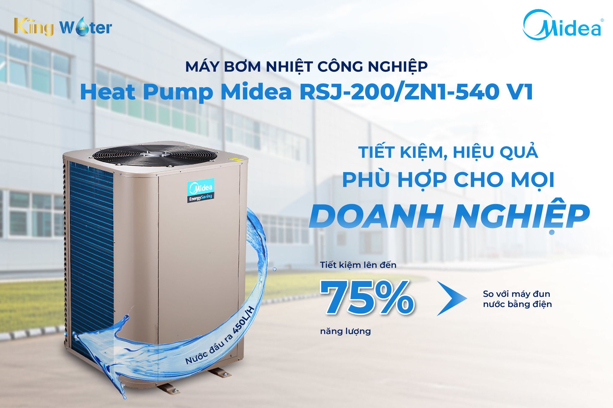 Heat Pump Midea RSJ-200/ZN1-540V1 mang lại nhiều lợi ích thiết thực và lâu dài về kinh tế