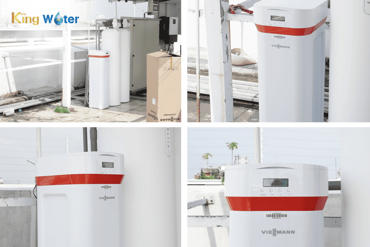 Hình ảnh thực tế lắp đặt bộ lọc tổng AO Smith MMF 100 Pro – Viessmann S3-3T