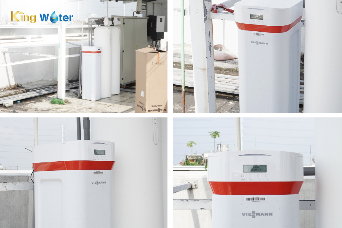 Hình ảnh lắp đặt thực tế hệ thống lọc tổng Viessmann Vitopure S3