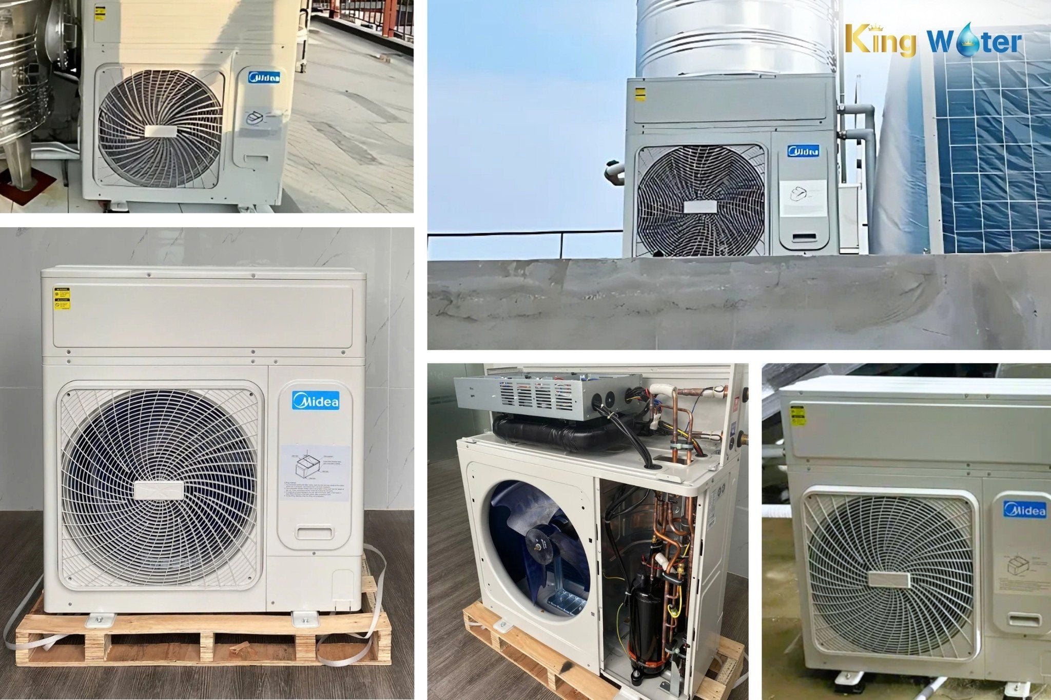 Heat Pump Midea MHW-C20RN1 là giải pháp nước nóng hiệu quả cho các doanh nghiệp, khách sạn,...