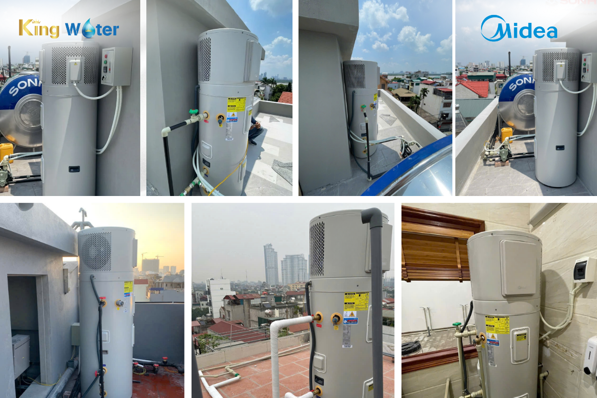 Máy bơm nhiệt tích hợp Midea RSJ-15/190RDN7-L2 có thể linh hoạt lắp đặt ở mọi nơi