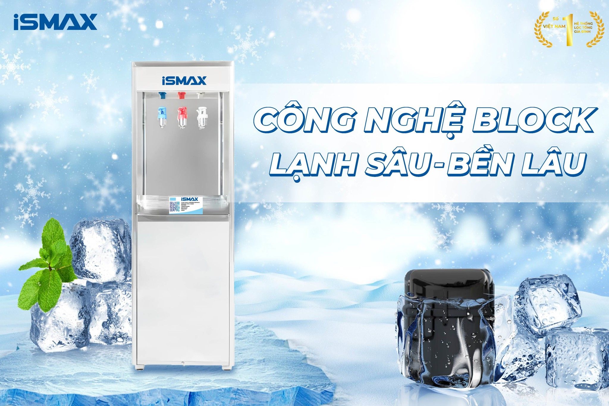 Hệ thống lọc nước công nghiệp iSmax RO-HC30 ứng dụng công nghệ Block siêu bền