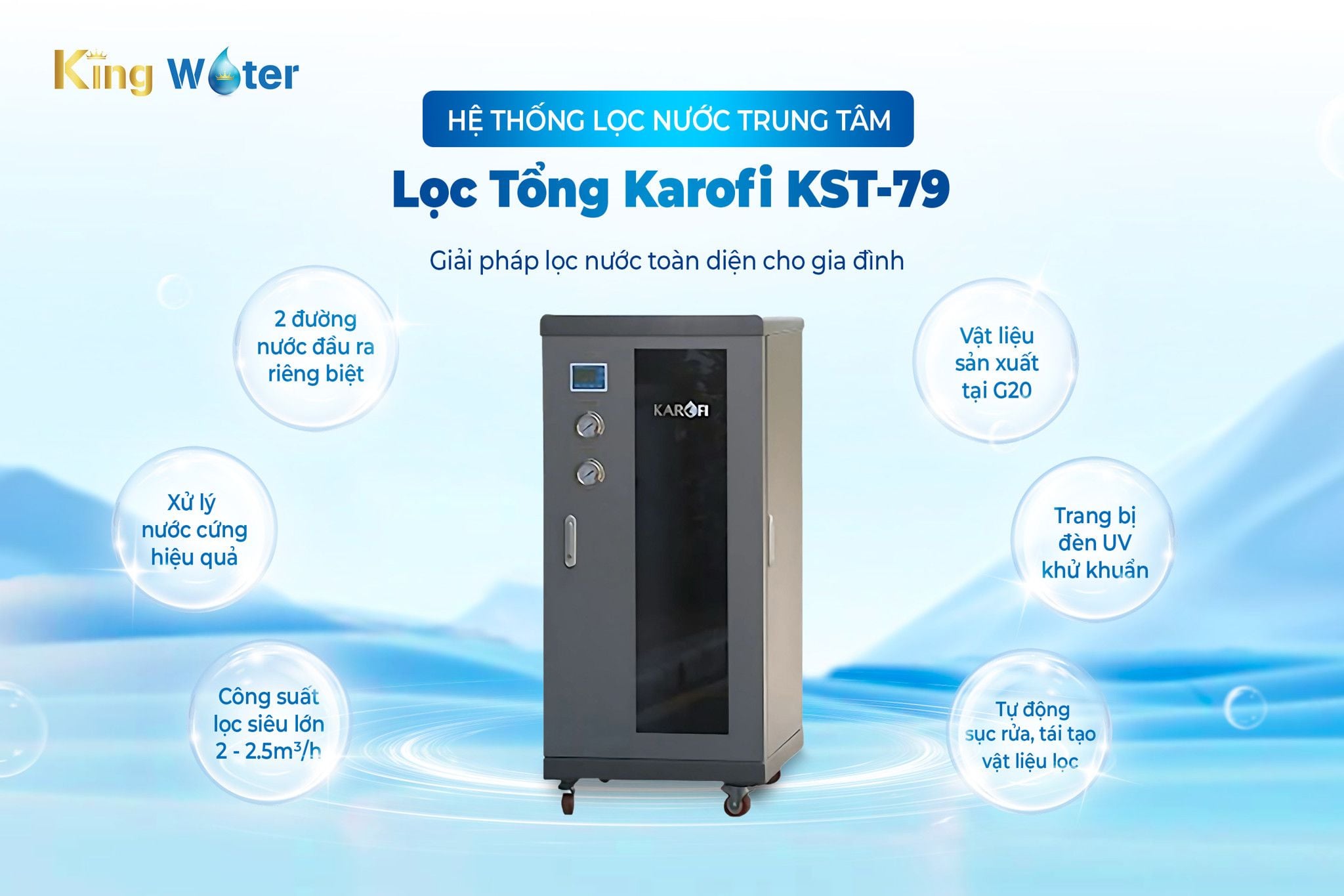 Karofi KST-79 nâng tầm chất lượng nước, bảo vệ không gian sống